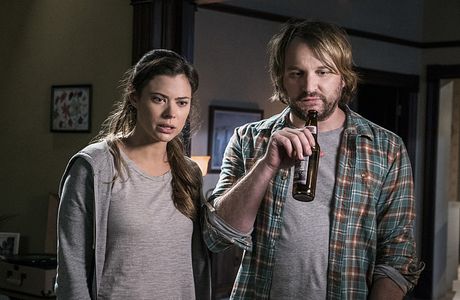 Peyton List and Lenny Jacobson in Frequency (2016)