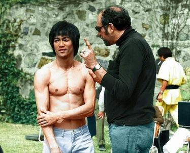 Bruce Lee and Fred Weintraub in Enter the Dragon (1973)