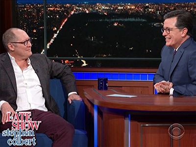 James Spader and Stephen Colbert in The Late Show with Stephen Colbert (2015)