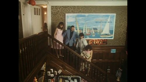 Nikki Brooks, Mark Powley, Catherine Roman, and Colin Heywood in Bloody New Year (1987)