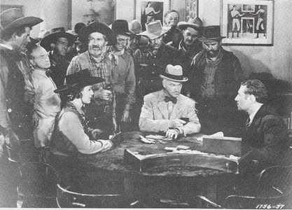 Ted Billings, William Boyd, Roy Bucko, Robert Fiske, George 'Gabby' Hayes, and Charlotte Wynters in Sunset Trail (1938)