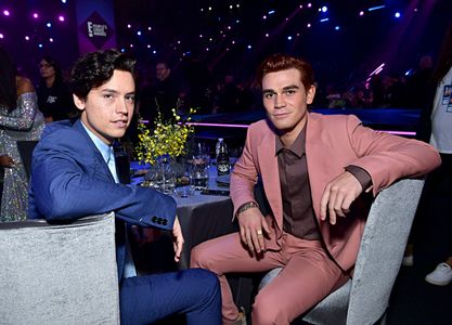 Cole Sprouse and K.J. Apa at an event for The E! People's Choice Awards (2019)