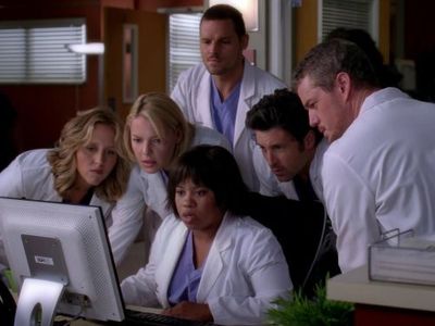 Patrick Dempsey, Katherine Heigl, Justin Chambers, Eric Dane, Brooke Smith, and Chandra Wilson in Grey's Anatomy (2005)