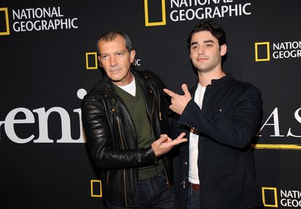 Antonio Banderas and Alex Rich at an event for Genius (2017)