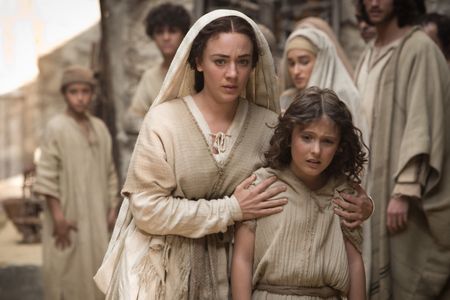 Sara Lazzaro and Adam Greaves-Neal in The Young Messiah (2016)