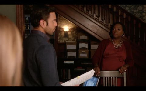 Viola Davis and Mayank Saxena in How to Get Away with Murder (2014)