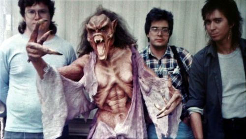 Bart Mixon, Aaron Sims, and Dinah Cancer in Fright Night Part 2 (1988)