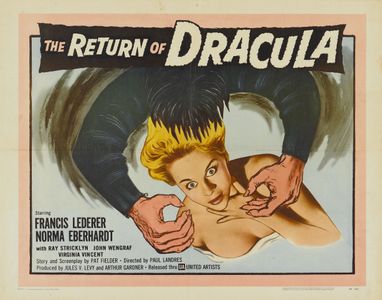 Norma Eberhardt, Francis Lederer, Ray Stricklyn, Virginia Vincent, and John Wengraf in The Return of Dracula (1958)