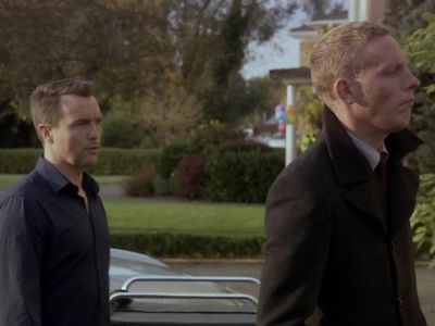 Laurence Fox and Ciarán McMenamin in Inspector Lewis (2006)