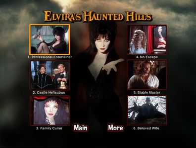 Gabi Andronache, Scott Atkinson, Richard O'Brien, and Mary Scheer in Elvira's Haunted Hills (2001)