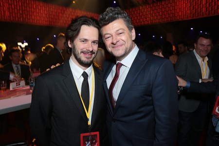 Andy Serkis and Edgar Wright at an event for Star Wars: Episode VIII - The Last Jedi (2017)