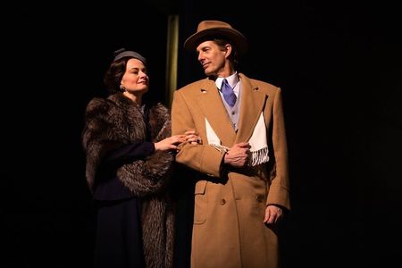 Jeff Parker as David, Duke of Windsor and Tiffany Scott as Wallace Simpson in The King’s Speech by David Seidler and dir