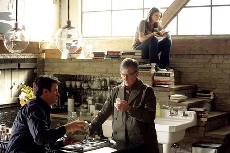 Nathan Fillion, Scott Paulin, and Stana Katic in Castle (2009)