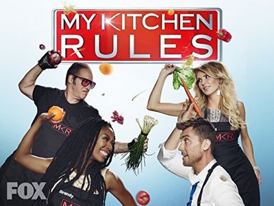 Andrew Dice Clay, Lance Bass, Brandy Norwood, and Brandi Glanville in My Kitchen Rules (2017)