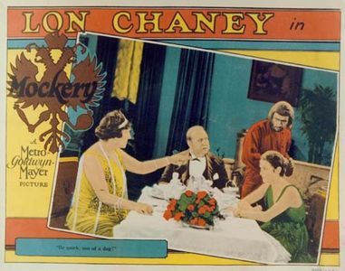 Barbara Bedford, Lon Chaney, Emily Fitzroy, and Mack Swain in Mockery (1927)