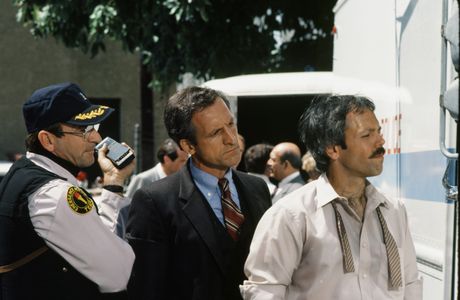 James Sikking, Joe Spano, and Daniel J. Travanti in Hill Street Blues (1981)