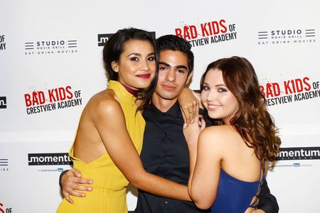 Sophia Ali, Samantha Hanratty, and Matthew Frias at an event for Bad Kids of Crestview Academy (2017)