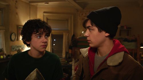 Asher Angel and Jack Dylan Grazer in Shazam! (2019)
