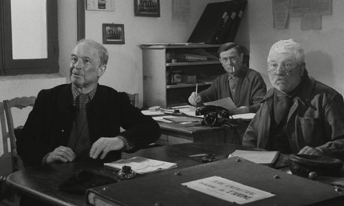 Pierre Fresnay, Jean Gabin, and Gabriel Gobin in The Old Guard (1960)