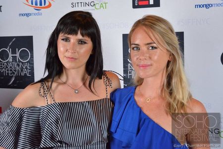 Marzy Hart and Theodora Miranne attend Soho International Film Festival premiere of Landing Up in New York