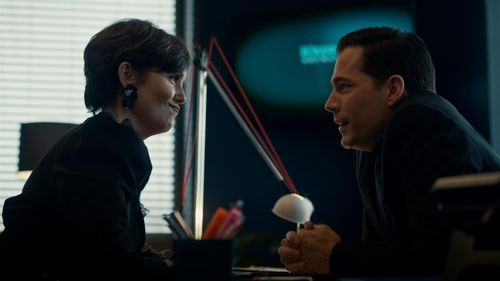 Tim Rozon and Alison Brooks in SurrealEstate (2021)