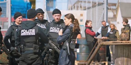 Screen shot taken from season 2 episode 3 of the TV series 'Bulletproof' Dutch Special Ops Team in Amsterdam