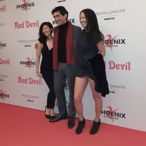 Red Devil premiere with director Michael D Savvas and actor Rachel Lin