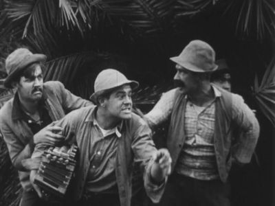 Charley Chase, Edward F. Cline, and Harry McCoy in The Noise of Bombs (1914)