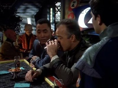 Richard Biggs and Jerry Doyle in Babylon 5 (1993)