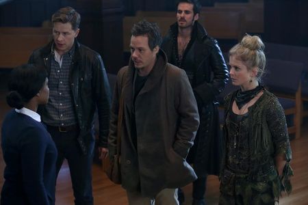 Rose McIver, Evans Johnson, Colin O'Donoghue, Michael Raymond-James, and Josh Dallas in Once Upon a Time (2011)