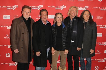 Glenn Frey, Timothy B. Schmit, Alison Ellwood, Don Henley, Joe Walsh, and Eagles at an event for History of the Eagles (