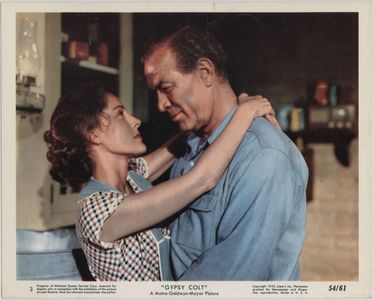 Ward Bond and Frances Dee in Gypsy Colt (1954)