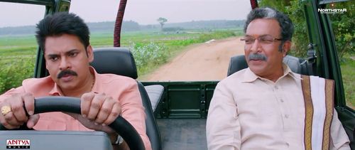 Pawan Kalyan and Nassar in Katamarayudu (2017)