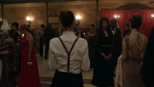 AMC TWD S11 Ep10 Me in the red dress at the Commonwealth Gala.
