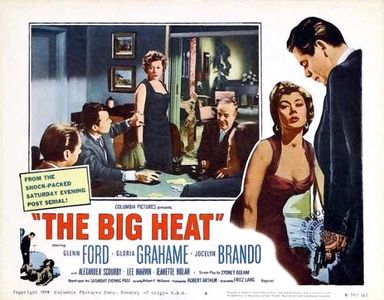 Glenn Ford, Lee Marvin, Gloria Grahame, and Howard Wendell in The Big Heat (1953)