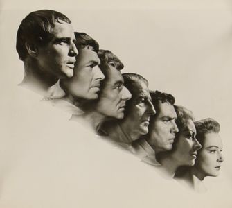 Marlon Brando, John Gielgud, Deborah Kerr, James Mason, Greer Garson, Louis Calhern, and Edmond O'Brien in Julius Caesar