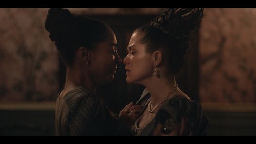 Still of Karla-Simone Spence and Sophie Cookson in the Confessions Of Frannie Langton
