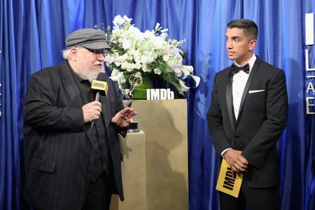 George R.R. Martin and Tim Kash at an event for IMDb at the Emmys (2016)