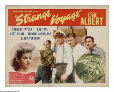 Eddie Albert, Martin Garralaga, Ray Teal, Elena Verdugo, and Bobby Cooper in Strange Voyage (1946)