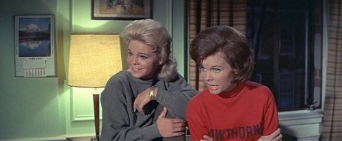 Jenny Maxwell and Cynthia Pepper in Take Her, She's Mine (1963)