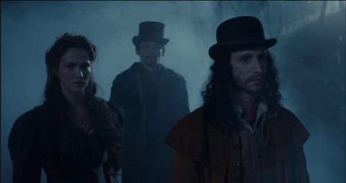Andy Gillies, Anna Koval, and Keith Lomas in Houdini and Doyle (2016)