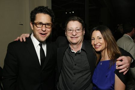 Vicki Goldsmith with her Dad and J.J. Abrams at 