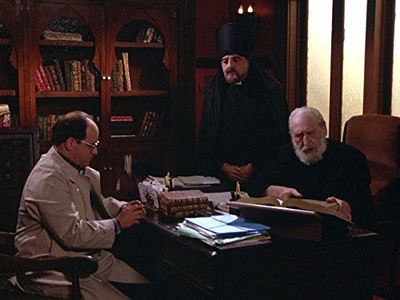 Jason Alexander, Kay E. Kuter, and Bill Rose in Seinfeld (1989)