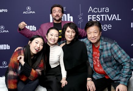 Tzi Ma, Kevin Smith, Diana Lin, Lulu Wang, and Awkwafina at an event for The IMDb Studio at Sundance (2015)