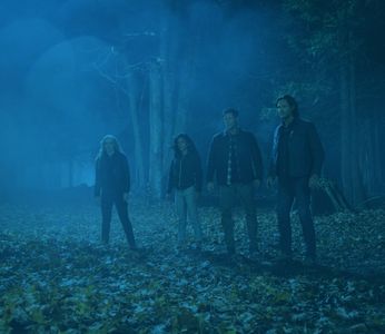 Jensen Ackles, Jared Padalecki, Kathryn Newton, and Yadira Guevara-Prip in Supernatural: Wayward Sisters (2018)