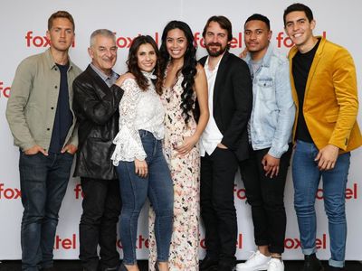 Cast of Fighting Season at the Foxtel Publicity Launch