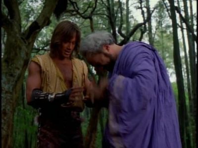 Kevin Sorbo and Robert Trebor in Hercules: The Legendary Journeys (1995)