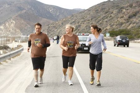 Jillian Michaels, Danny Cahill, and Liz Young in The Biggest Loser (2004)