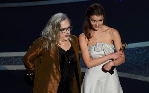 Carol Dysinger and Elena Andreicheva at an event for The Oscars (2020)