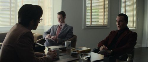 With Josh Zuckerman and Colin Hanks in 'The Offer.'